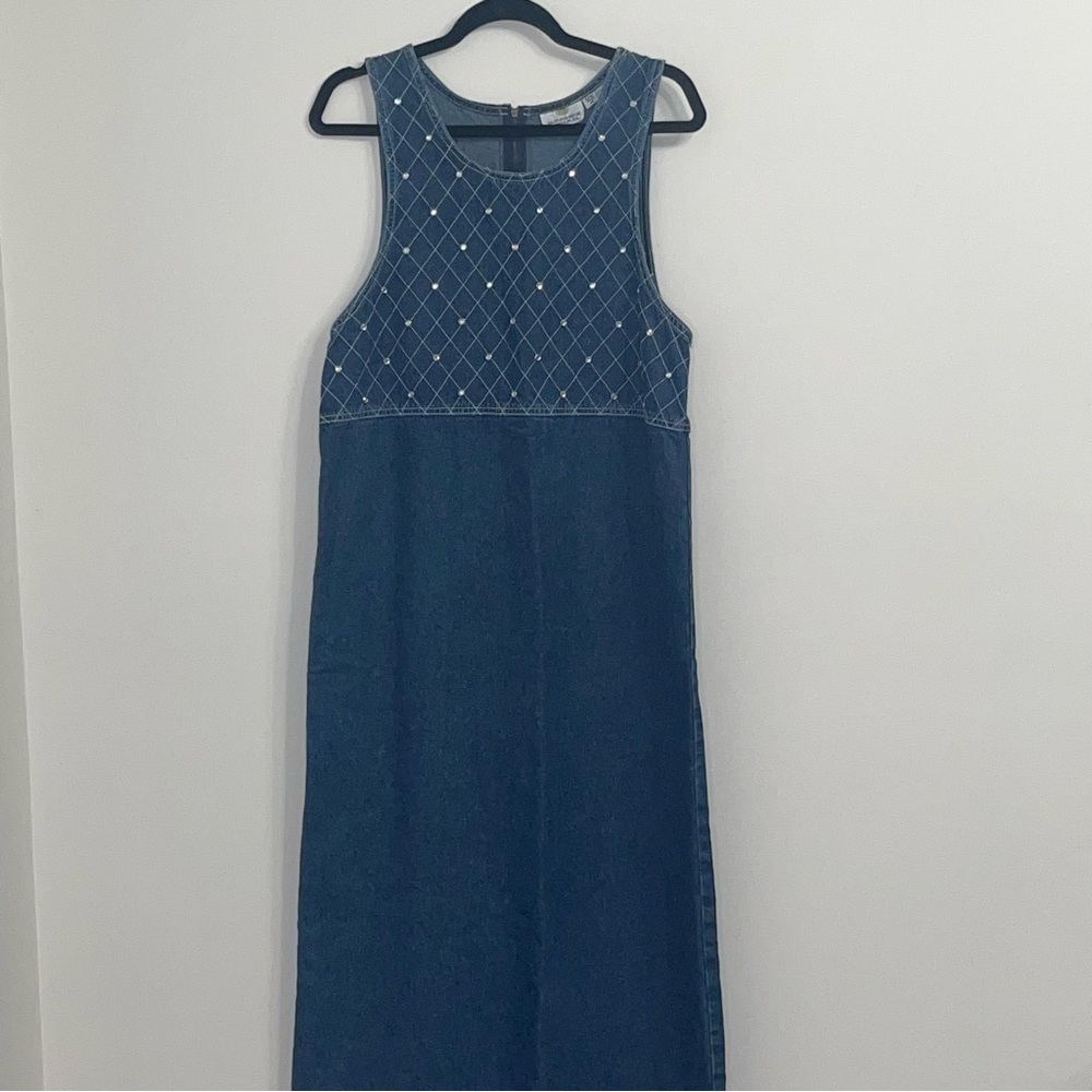 Sunshine Apparel Denim Maxi Dress Size M